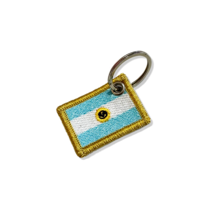 BP0032-031 Argentina Embroidered Flag Patch 1"x1.5x" - Image 5