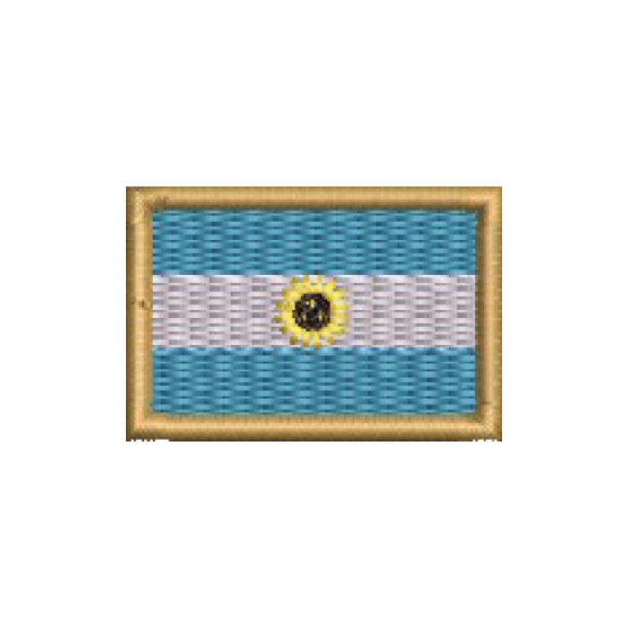 BP0032-031 Argentina Embroidered Flag Patch 1"x1.5x" - Image 8