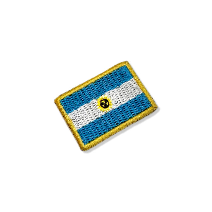BP0032-031 Argentina Embroidered Flag Patch 1"x1.5x"