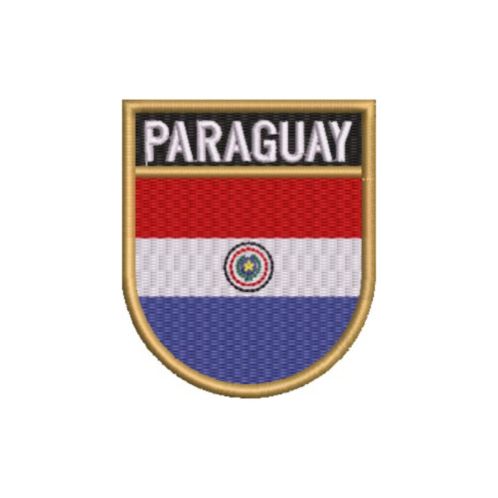 BP0047E-001 Paraguay Embroidered Flag Patch 2.25"x2.68" - Image 6