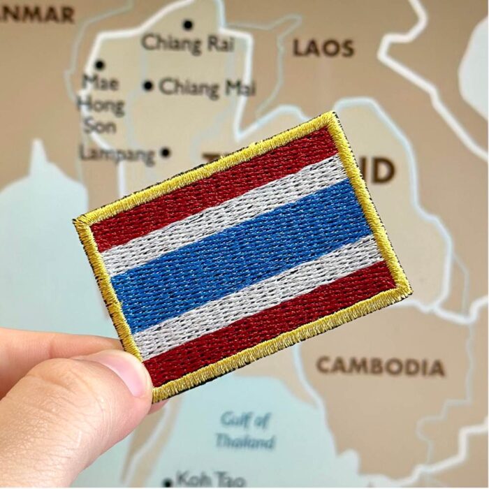 BP0206-011 Thailand Embroidered Flag Patch 2.25″x1.5″ - Image 3