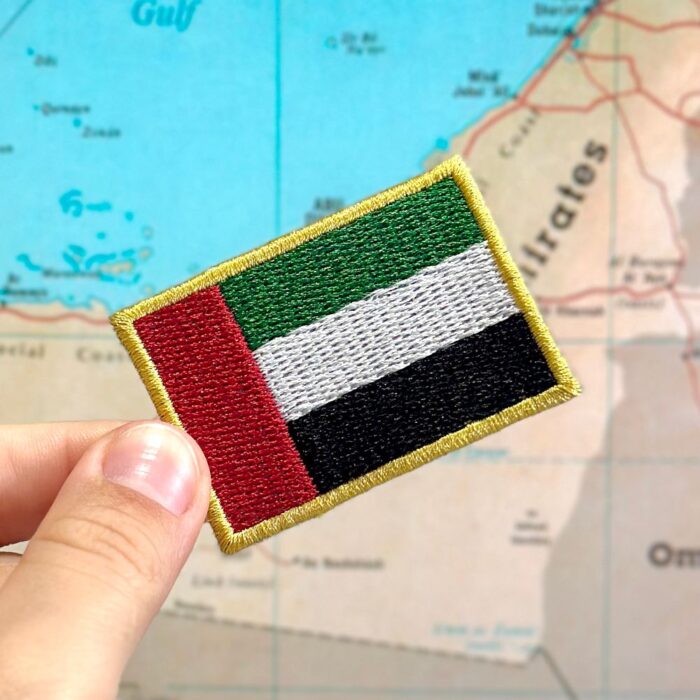 BP0210-011 U.A.E Embroidered Flag Patch  2.25"×1.5" - Image 3