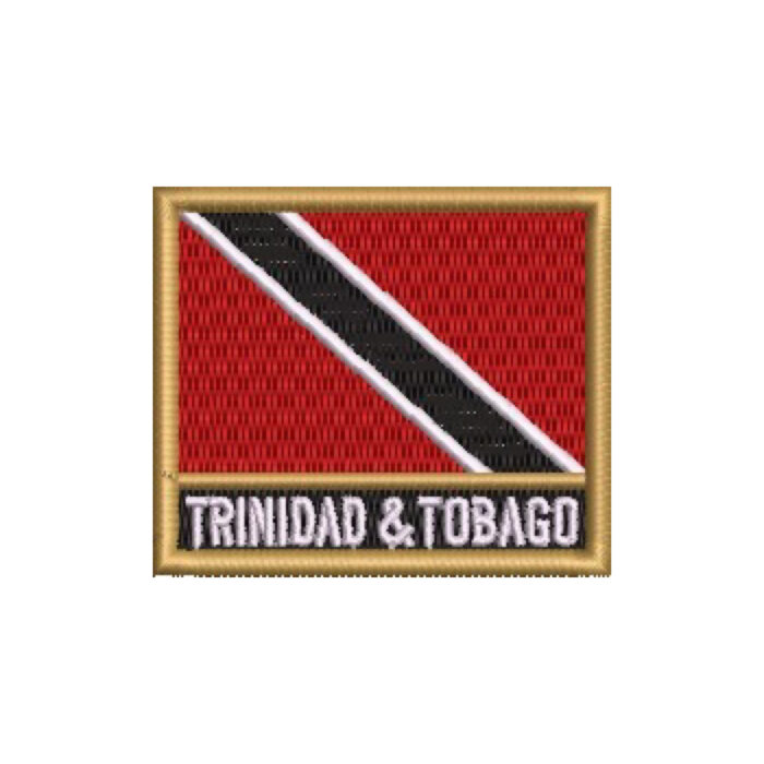 BP0225N-011 Trinidad Tobago Embroidered Flag Patch 2.4"x3.54" - Image 6