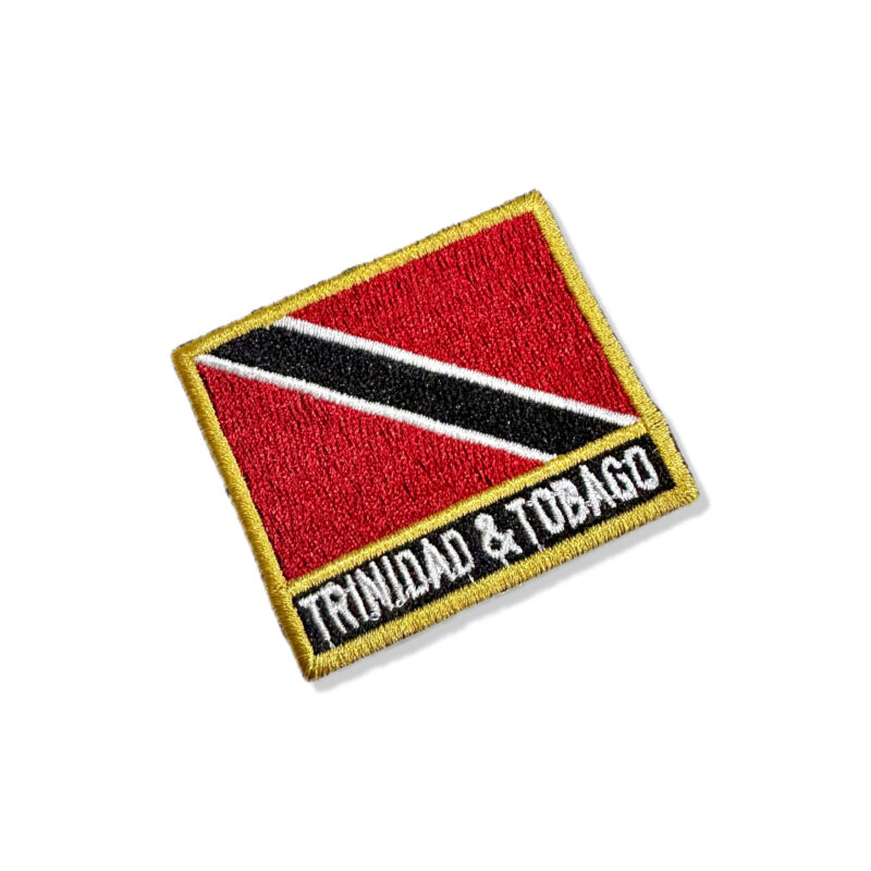 BP0225N-011 Trinidad Tobago Embroidered Flag Patch 2.4"x3.54"