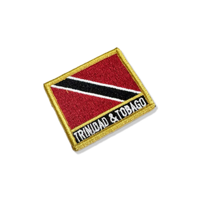 BP0225N-011 Trinidad Tobago Embroidered Flag Patch 2.4"x3.54" - Image 3