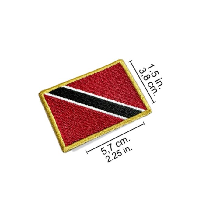BP0225-011 Trinidad Tobago Embroidered Flag Patch 2.25″x1.5″ - Image 2