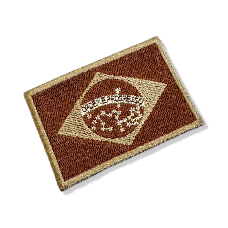 BP0403-004 Brasil Embroidered Flag Patch 3x2"
