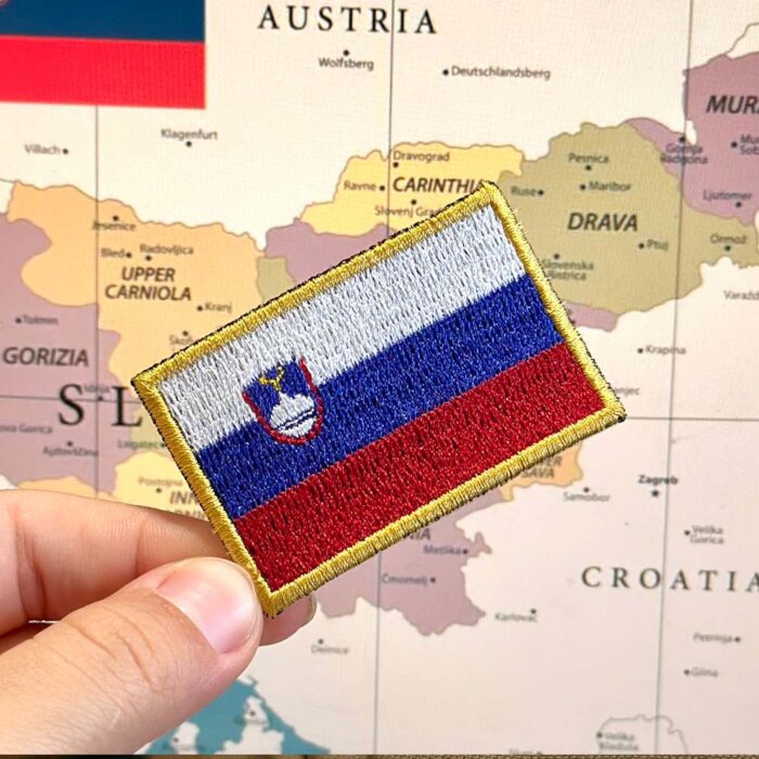 BP0443-057A Slovenia Embroidered Flag Patch 2.25″x1.5″ - Image 3