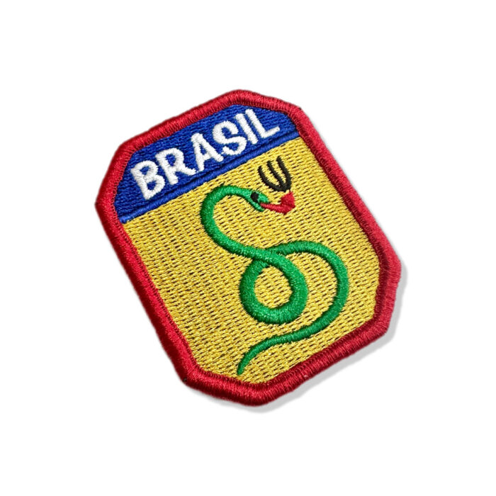 EML022 Bellicose Snake FEB Brazil Rare Embroidery Patch 2.7″x2.2″ - Image 2