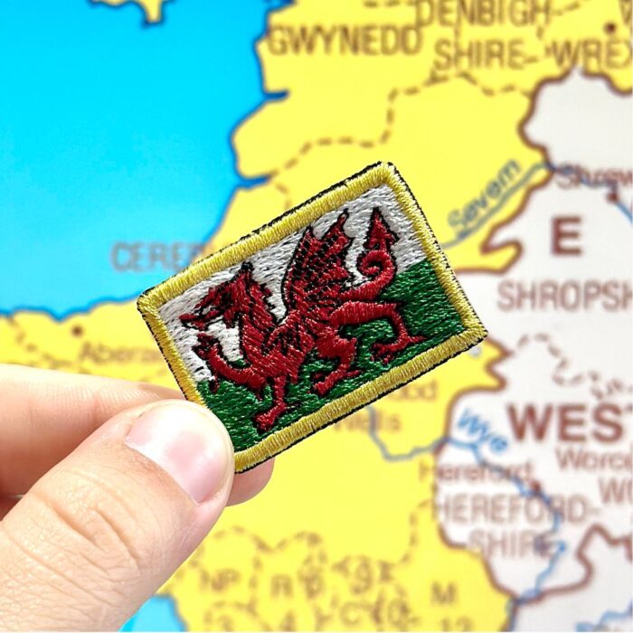 BP0190-031 Wales Embroidered Flag Patch 1.5″x1″ - Image 3
