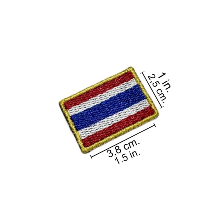 BP0206-031 Thailand Embroidered Flag Patch 1.5″x1″ - Image 2