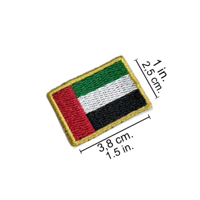 BP0210-031 A.U.E Embroidered Flag Patch 1.5"x1 - Image 2