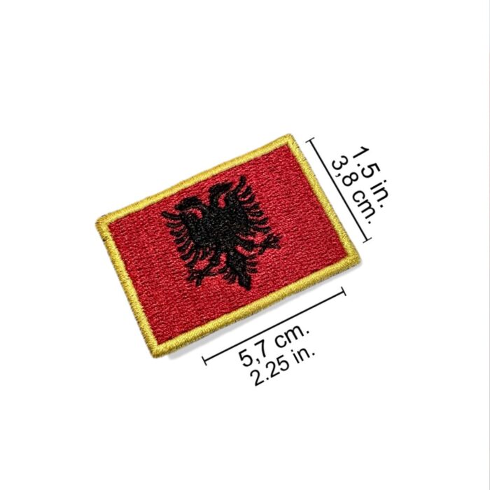BP0221-057A Albany Embroidered Flag Patch 2.25″×1.5″ - Image 2