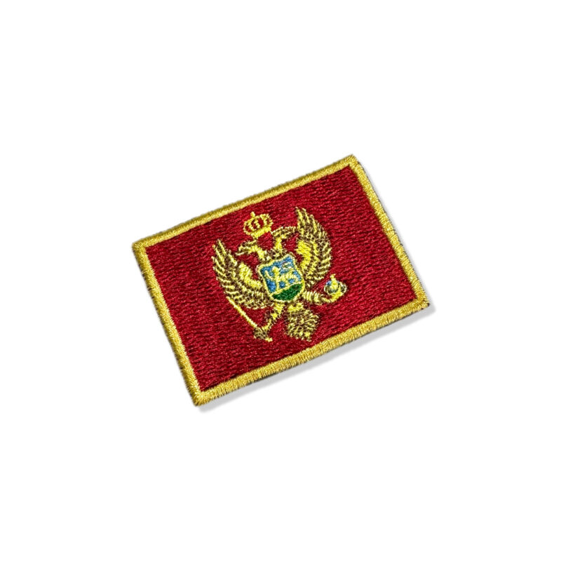 BP0243-011 Montenegro Embroidered Flag Patch 2.25"×1.5"