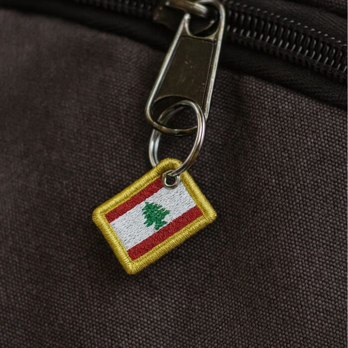 BP0446-031 Lebanon Embroidered Flag Patch 1.5″x1″ - Image 8