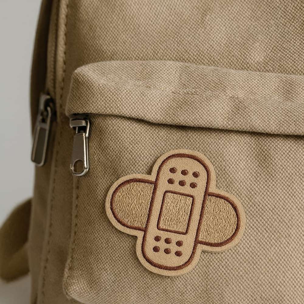 V0049-001 Cute Bandage Embroidered Patch 3.5"x 3,5" - Image 2