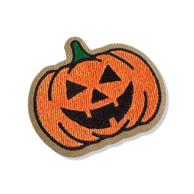 V0050-001 Pumpkin Halloween Embroidered Patch 2.25x2.68 in