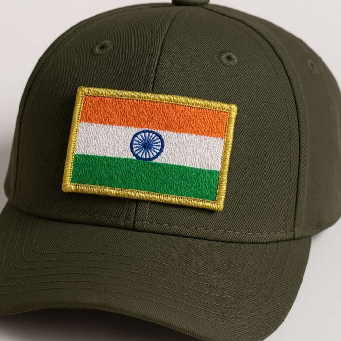 BP0191-001 India Embroidered Flag Patch 3"x2" - Image 5