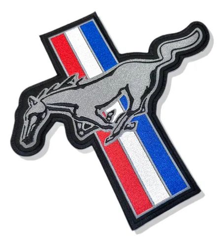 Car086 Ford Mustang Kart Embroidered Patch 11,4"x10,5"