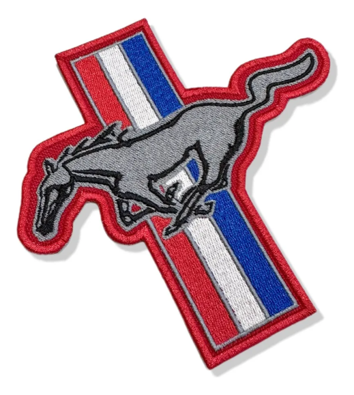 Car089 Ford Mustang Kart Embroidered Patch 5.5"x4.8"