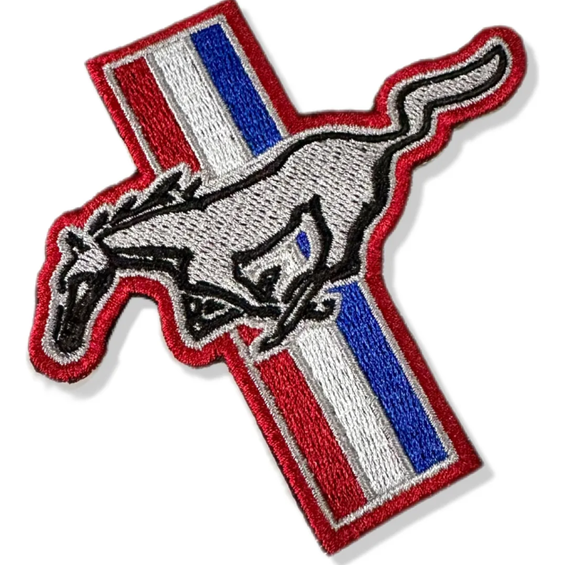 Car090 Ford Mustang Kart Embroidered Patch 4″x3.6″