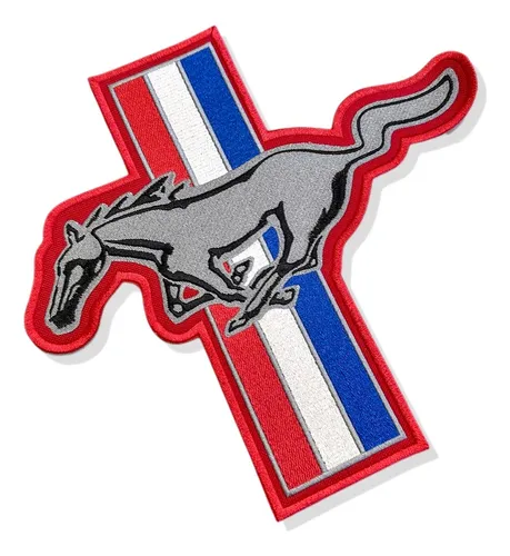 Car091 Ford Mustang Kart Embroidered Patch 11,4"x10,5"