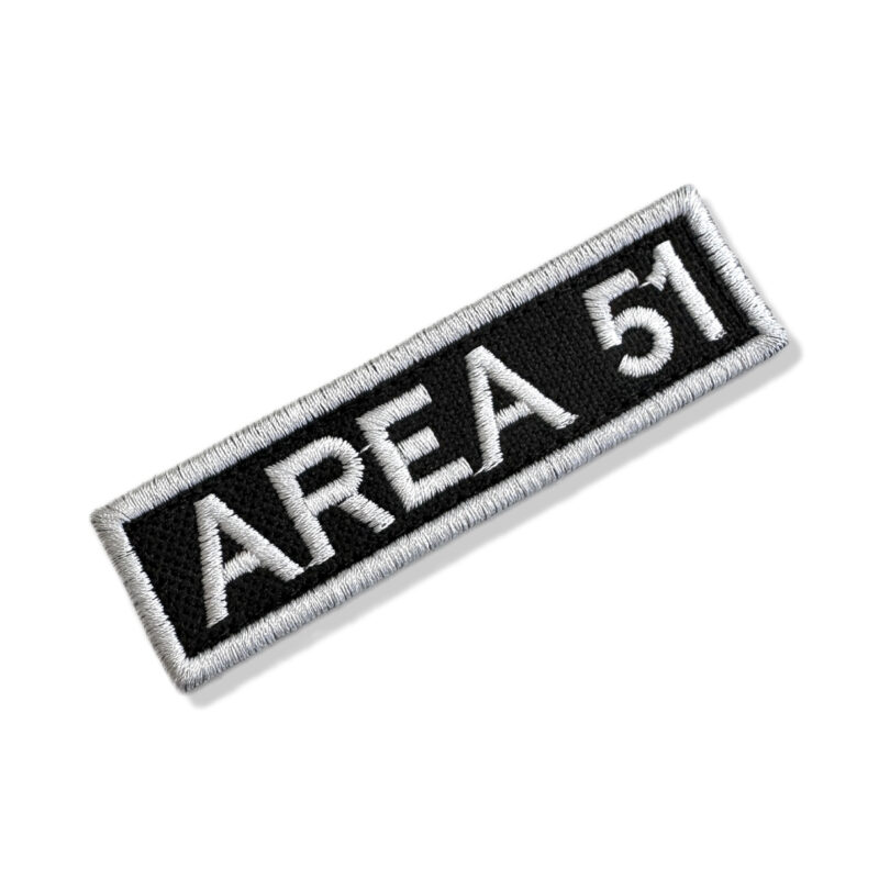 TAR991-001 Tarja Área 51 Patch Bordado 9 x 2,5