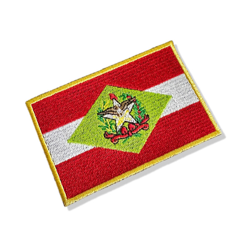 BE0168-021 Santa Catarina Embroidered Patch 4.05 X 2.68 in