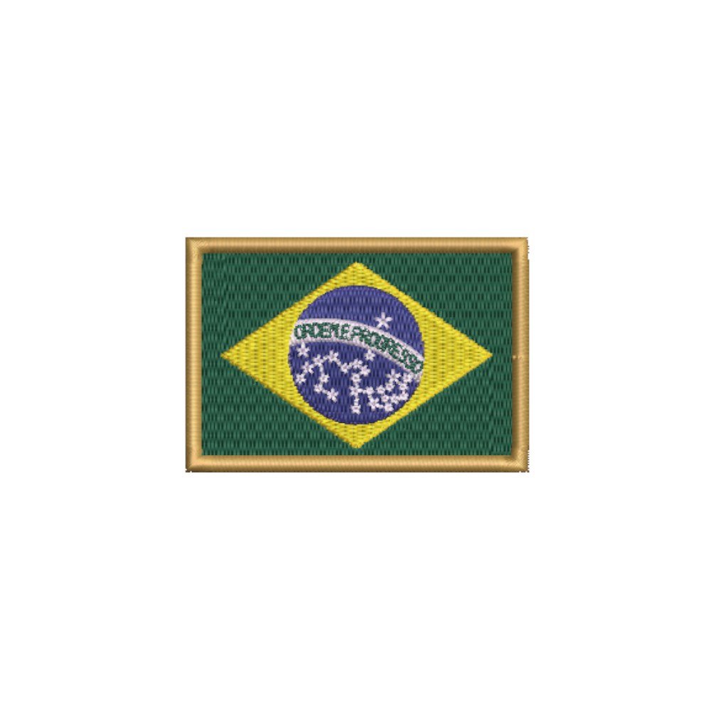 BP0403-001 Brasil Embroidered Flag Patch 3"x2" - Image 11