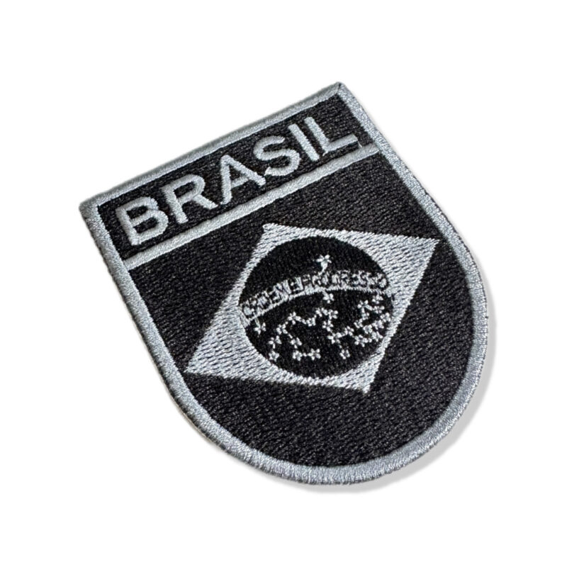 BP0403E-002 Brasil Embroidered Flag Patch 2.25"x2.68"