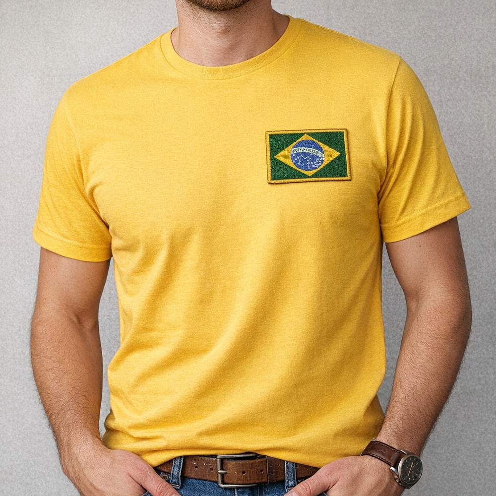 BP0403-001 Brasil Embroidered Flag Patch 3"x2" - Image 4