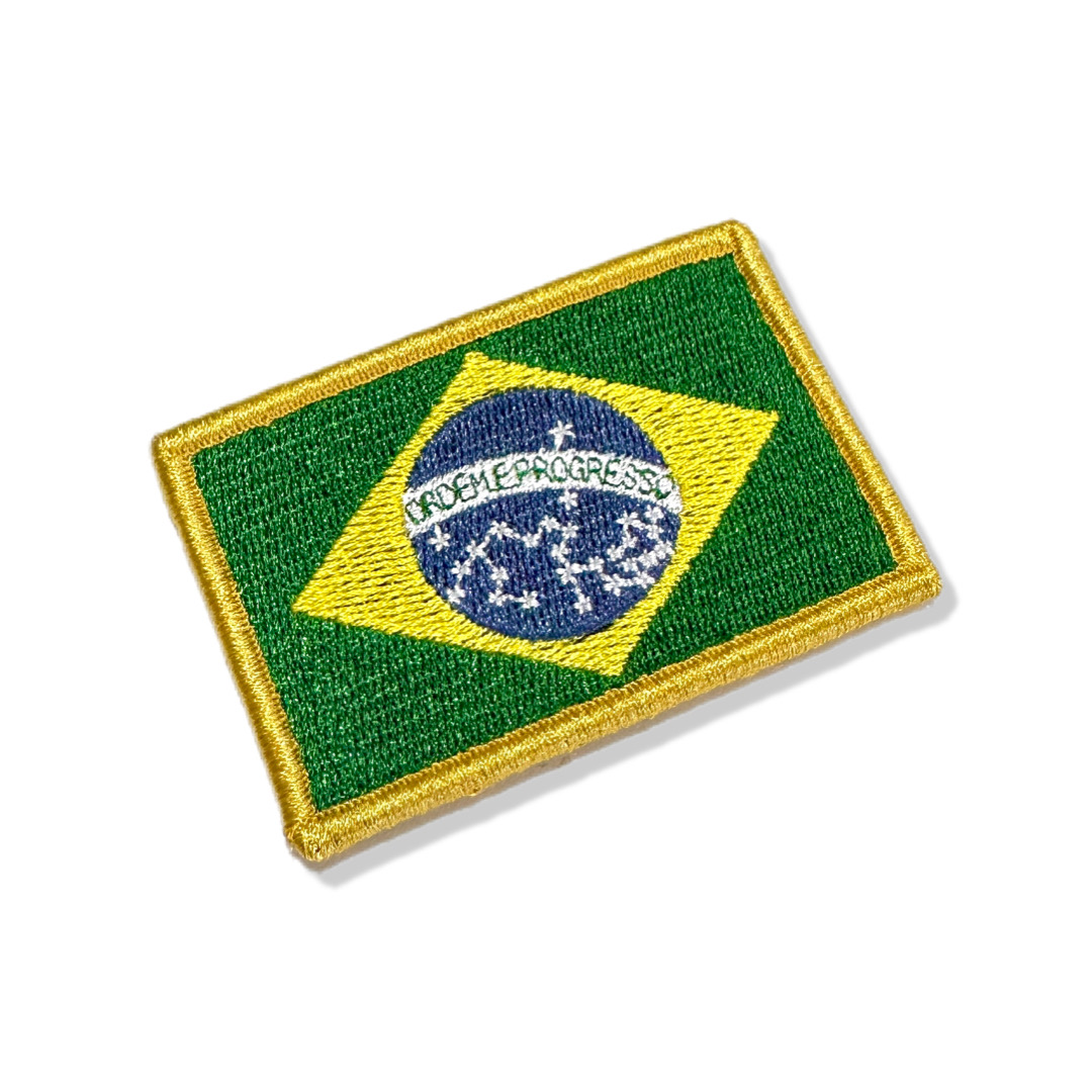 BP0403-001 Brasil Embroidered Flag Patch 3"x2" - Image 5