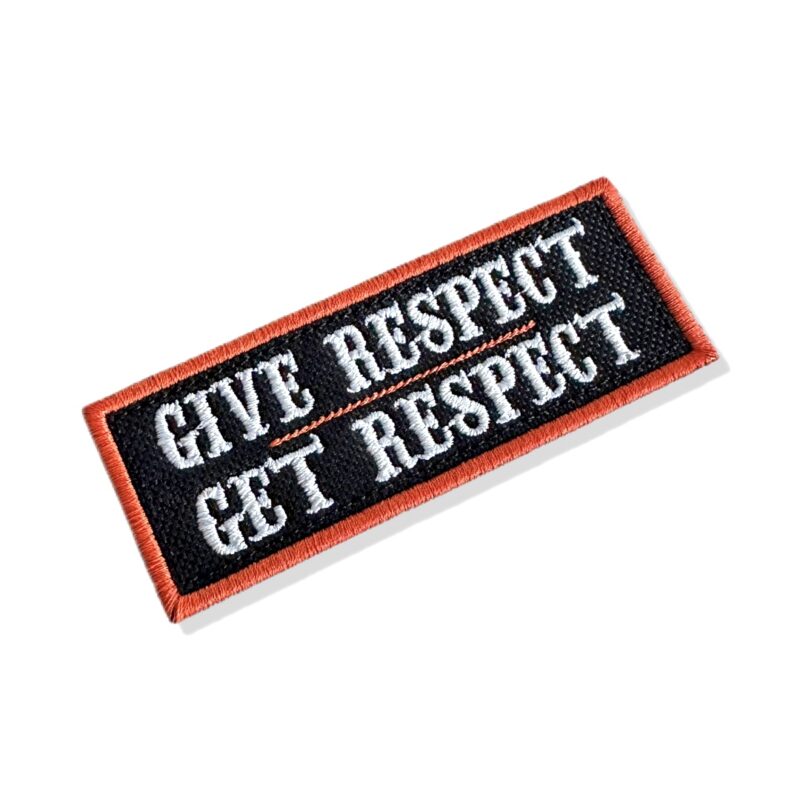 MOT290-101A Give Respect Get Respect Patch Bordado 10,1x3,8