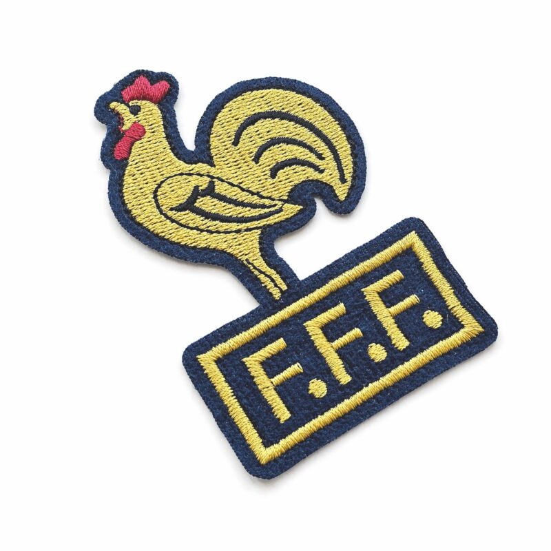 TIFR005-060A Embroidered Patch of the French Rooster 1978 (Iron-on) 2.36 x 3.54