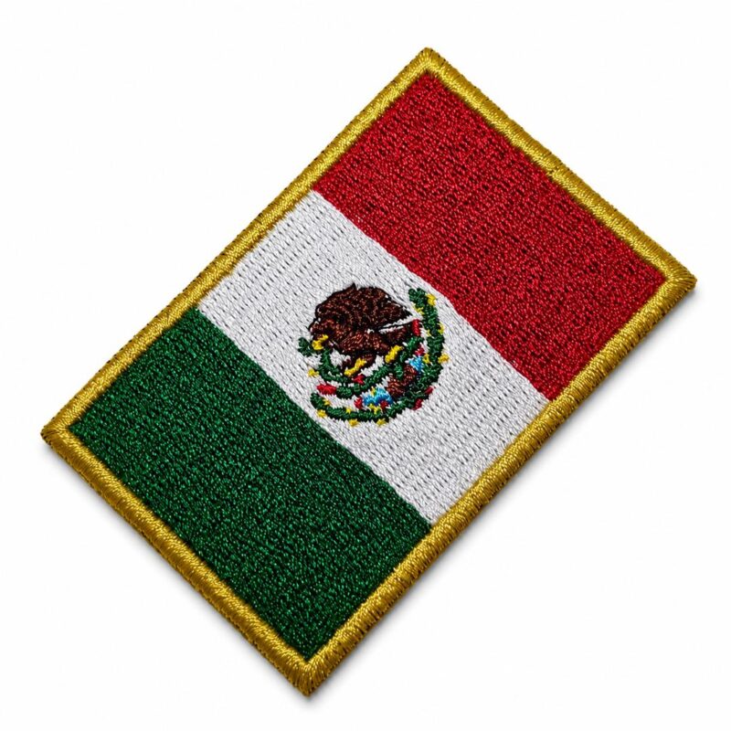 Bp0050-075A Patch Bordado Bandeira México Termocolante