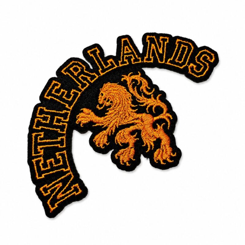 TINL039-112B Embroidered Patch Netherlands National Team Lion Premium