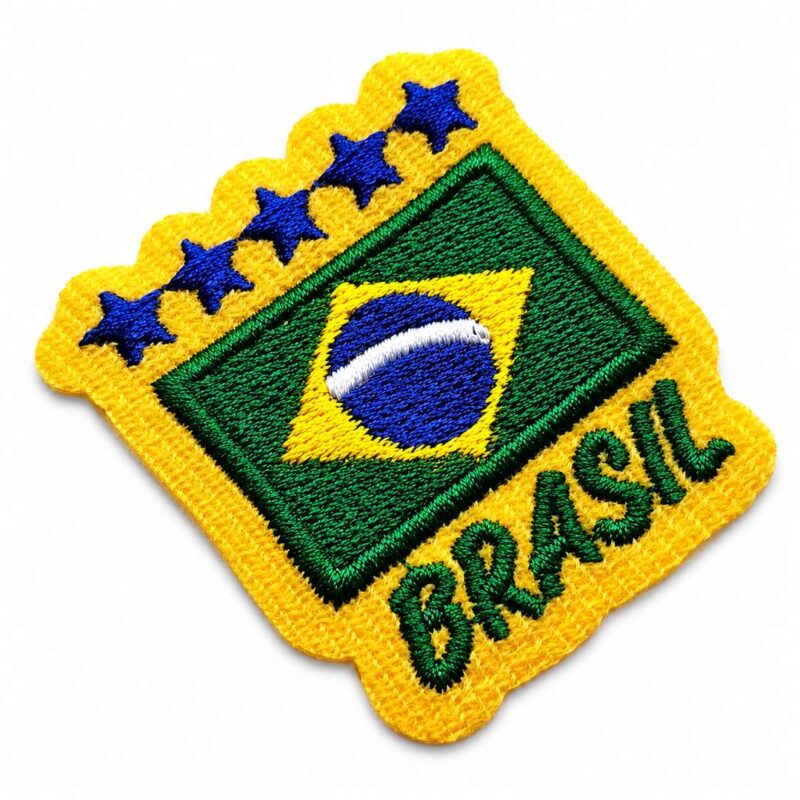 V0066T052A Patch Bordado Brasil Patriótico Bandeira Nacional