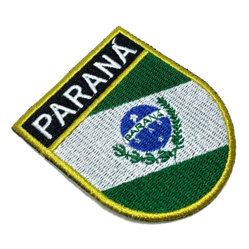 BE0174ET01 Paraná Flag Embroidered Patch Thermo Adhesive