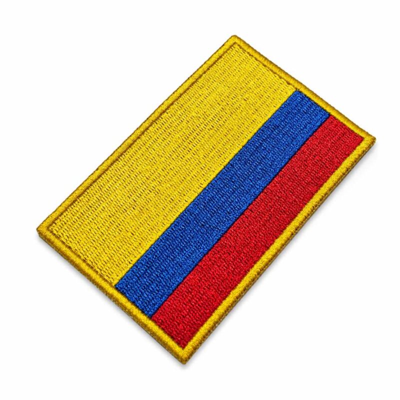 BP0049-102A Embroidered Colombian Flag Patch 10,2x6,5cm