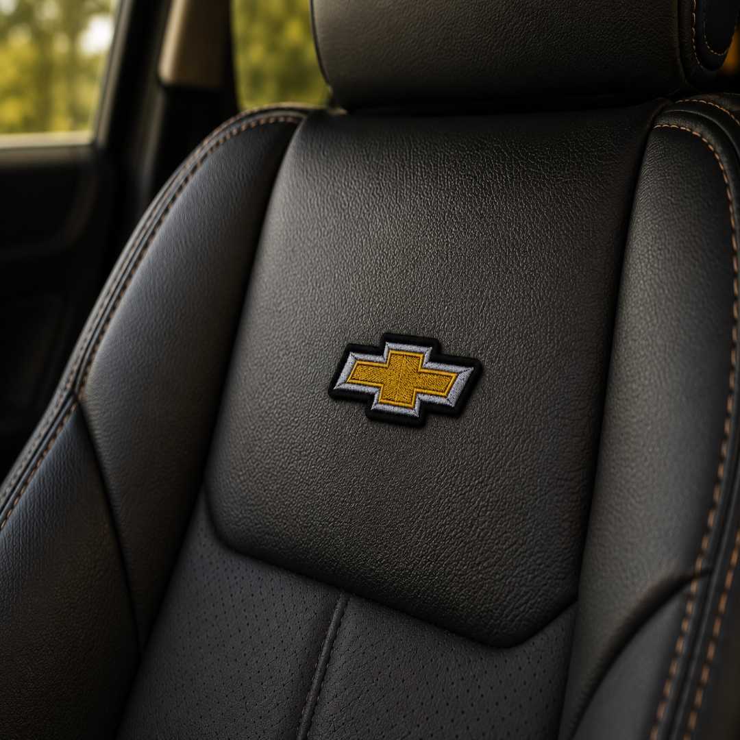 CAR017-090A Premium Embroidered Chevrolet Patch 3.33 x 1.26 in - Image 5