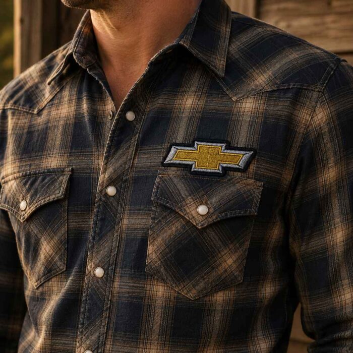 CAR017-090A Premium Embroidered Chevrolet Patch 3.33 x 1.26 in - Image 6
