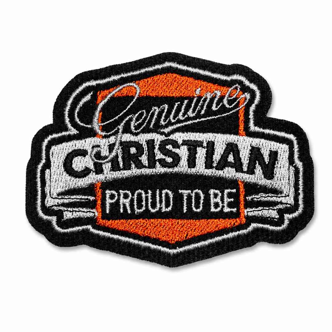 MOT293-090A Christian Proud Be embroidered patch 8,8x6,5cm - Image 5