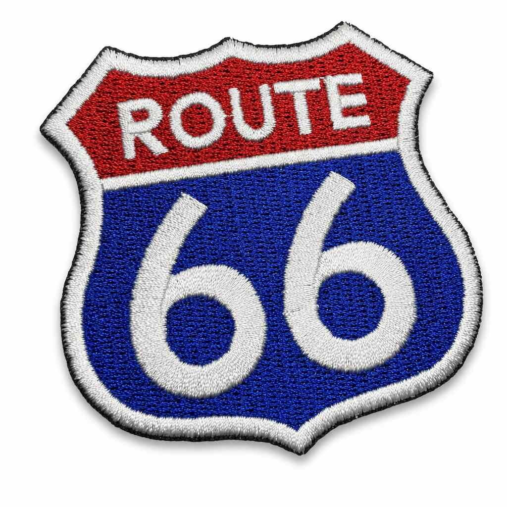 MOT223T075-A Route 66 Embroidered Patch motorcyclist 2,95x3,07in - Image 8