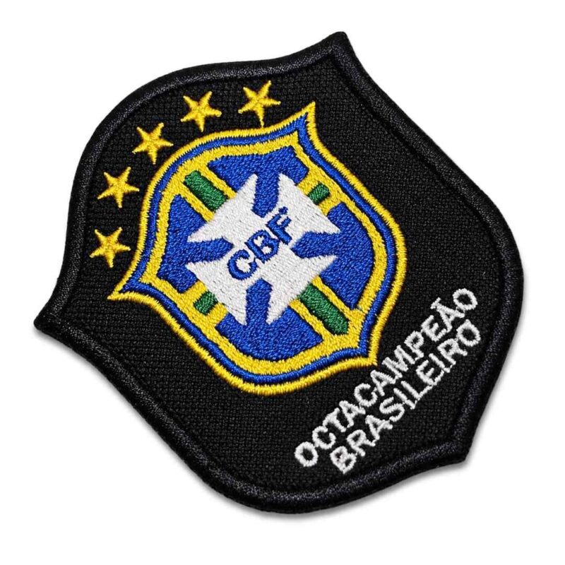 TSP136-075A 8-Time Brazilian Champion Embroidered Patch 2,95x3,54in