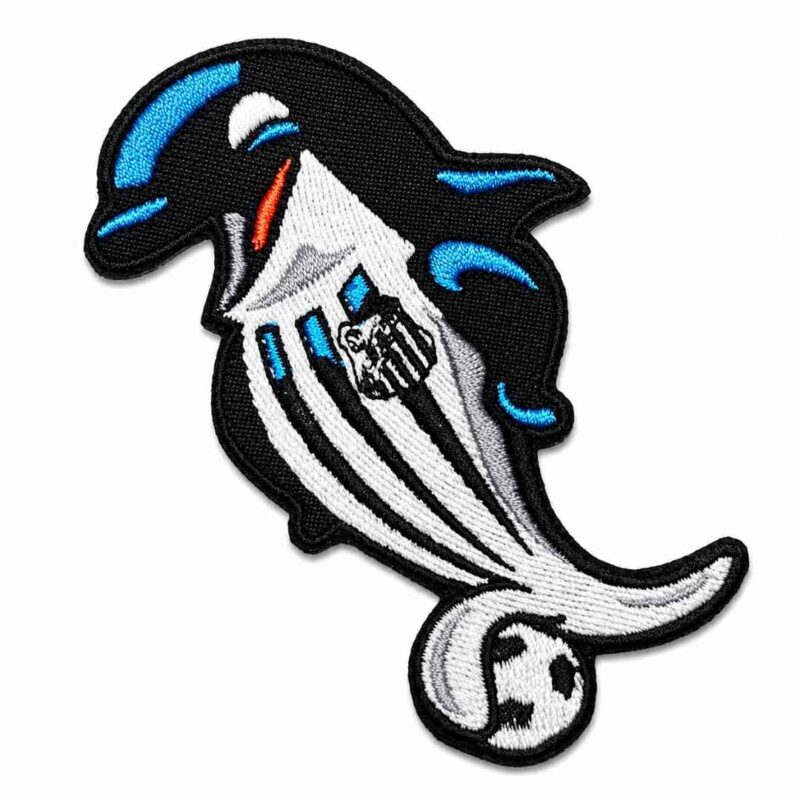 TSP153-055A Santos Embroidered Fish Mascot Patch 2,17x3,94 in