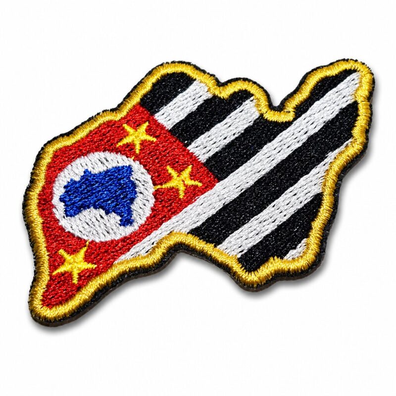 BE0045MT01 SĆ£o Paulo, Brazil Flag Embroidered Patch 2.95x1.97in