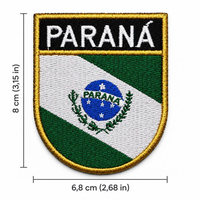 BE0174E-068A Paraná Flag Embroidered Patch 2.68x3.15in - Image 4
