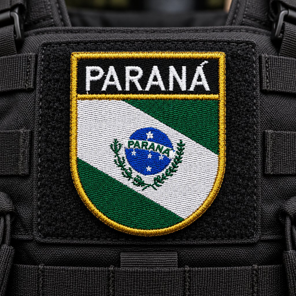 BE0174E-068A Paraná Flag Embroidered Patch 2.68x3.15in - Image 9
